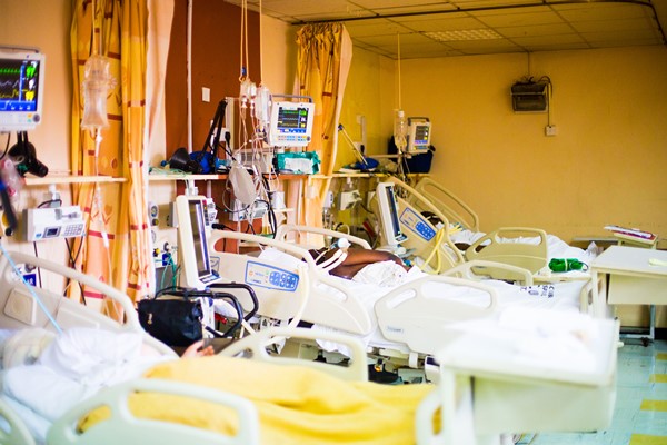 African hospital beds