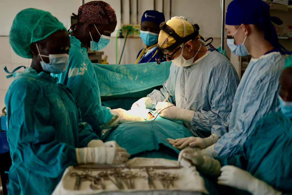 Dr. Bill Rhodes in surgery