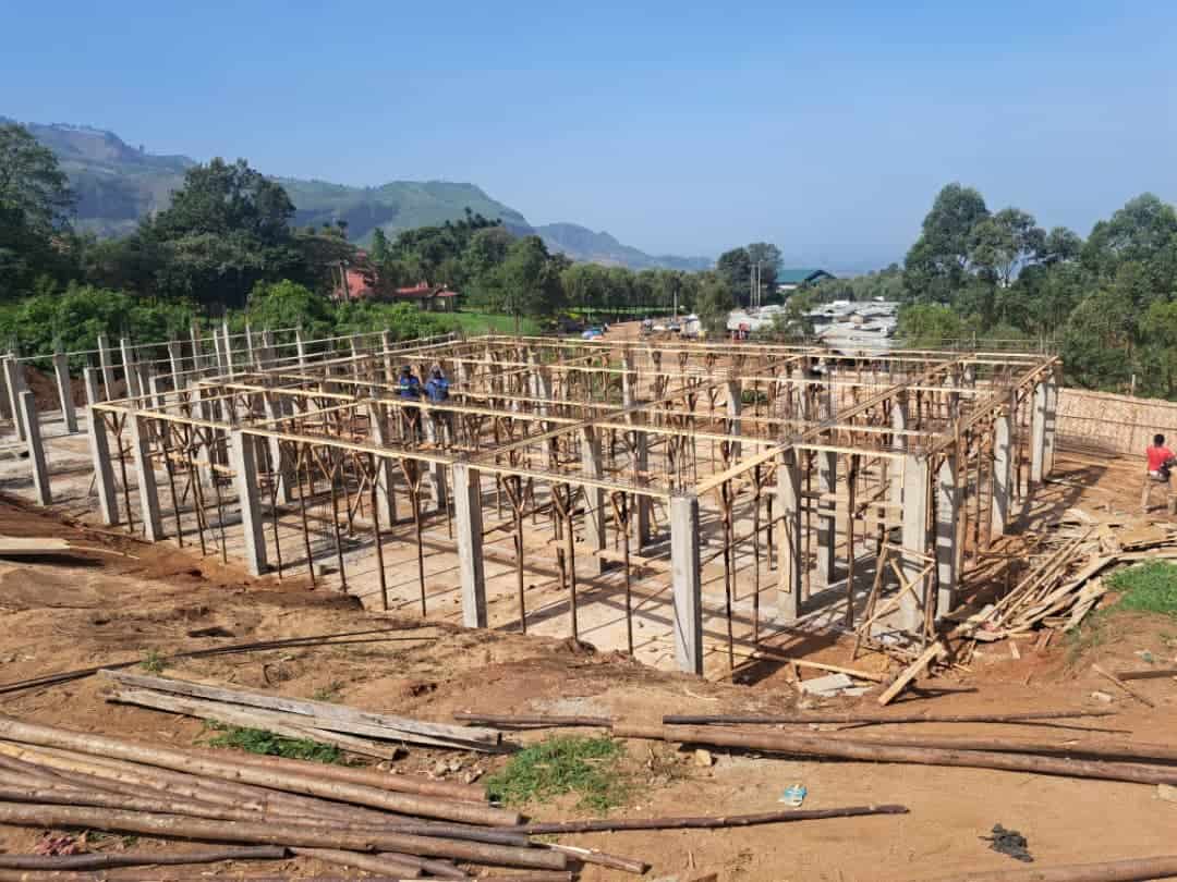 Mbingo medical education building under construction